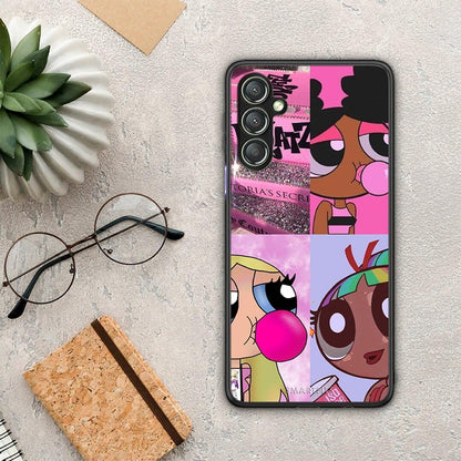 Θήκη Samsung Galaxy A24 4G Bubble Girls από τη Smartfits με σχέδιο στο πίσω μέρος και μαύρο περίβλημα | Samsung Galaxy A24 4G Bubble Girls Case with Colorful Back and Black Bezels