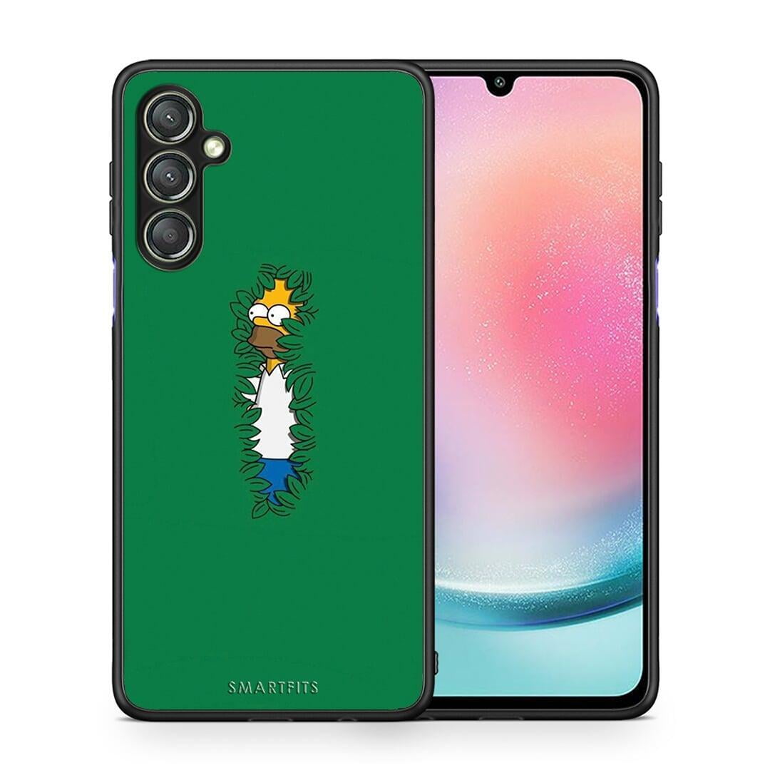 Θήκη Samsung Galaxy A24 4G Bush Man από τη Smartfits με σχέδιο στο πίσω μέρος και μαύρο περίβλημα | Samsung Galaxy A24 4G Bush Man Case with Colorful Back and Black Bezels