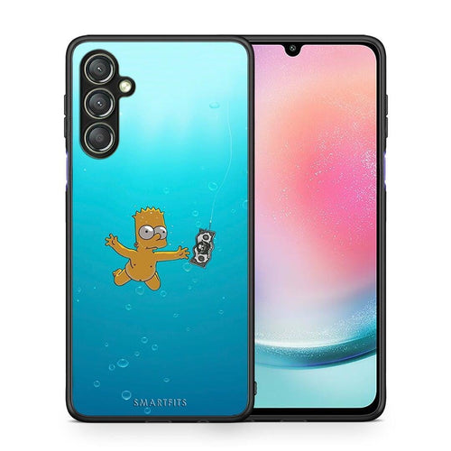 Θήκη Samsung Galaxy A24 4G Chasing Money από τη Smartfits με σχέδιο στο πίσω μέρος και μαύρο περίβλημα | Samsung Galaxy A24 4G Chasing Money Case with Colorful Back and Black Bezels