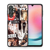 Thumbnail for Θήκη Samsung Galaxy A24 4G Collage Fashion από τη Smartfits με σχέδιο στο πίσω μέρος και μαύρο περίβλημα | Samsung Galaxy A24 4G Collage Fashion Case with Colorful Back and Black Bezels