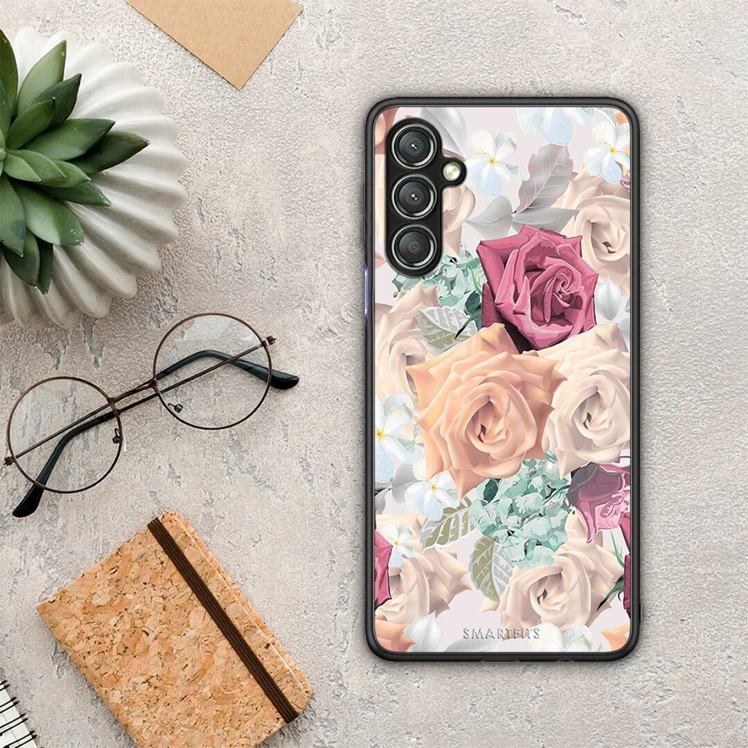 Θήκη Samsung Galaxy A24 4G Floral Bouquet από τη Smartfits με σχέδιο στο πίσω μέρος και μαύρο περίβλημα | Samsung Galaxy A24 4G Floral Bouquet Case with Colorful Back and Black Bezels