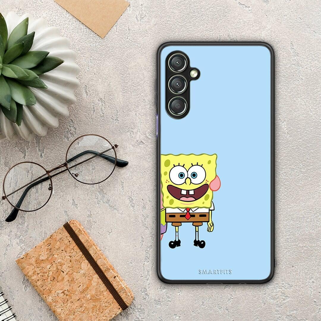 Θήκη Samsung Galaxy A24 4G Friends Bob από τη Smartfits με σχέδιο στο πίσω μέρος και μαύρο περίβλημα | Samsung Galaxy A24 4G Friends Bob Case with Colorful Back and Black Bezels