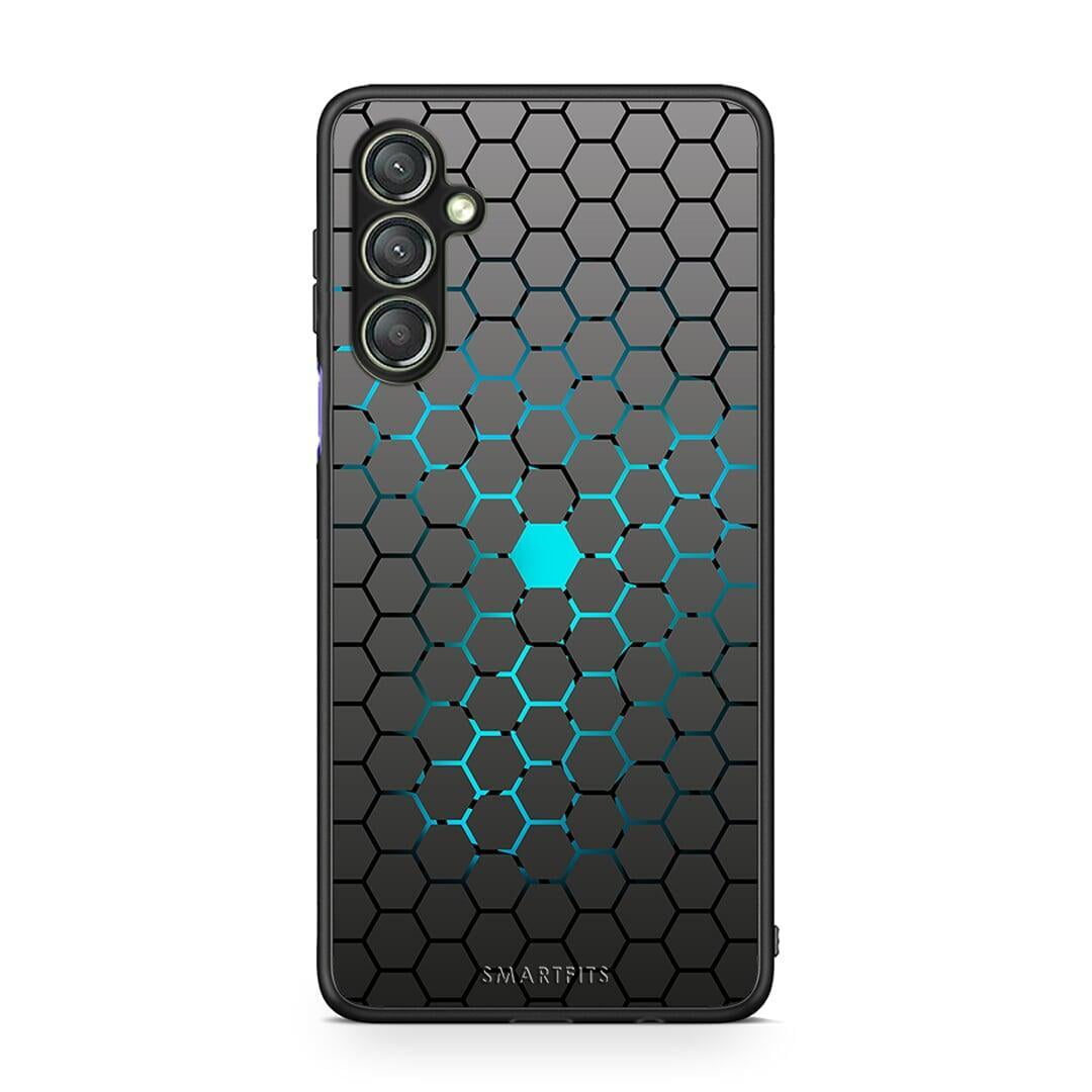 Θήκη Samsung Galaxy A24 4G Geometric Hexagonal από τη Smartfits με σχέδιο στο πίσω μέρος και μαύρο περίβλημα | Samsung Galaxy A24 4G Geometric Hexagonal Case with Colorful Back and Black Bezels