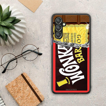 Θήκη Samsung Galaxy A24 4G Golden Ticket από τη Smartfits με σχέδιο στο πίσω μέρος και μαύρο περίβλημα | Samsung Galaxy A24 4G Golden Ticket Case with Colorful Back and Black Bezels