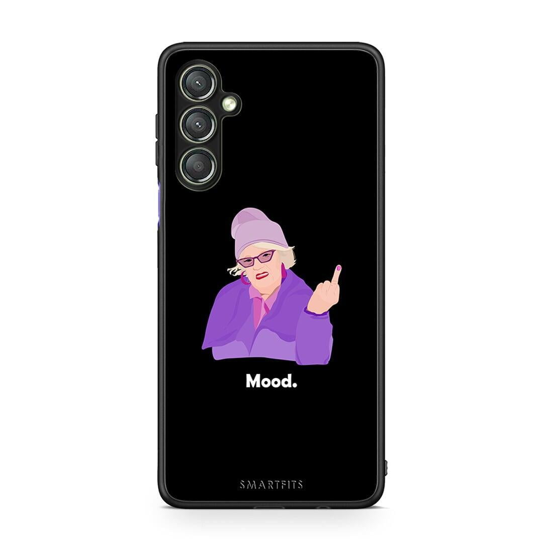 Θήκη Samsung Galaxy A24 4G Grandma Mood Black από τη Smartfits με σχέδιο στο πίσω μέρος και μαύρο περίβλημα | Samsung Galaxy A24 4G Grandma Mood Black Case with Colorful Back and Black Bezels