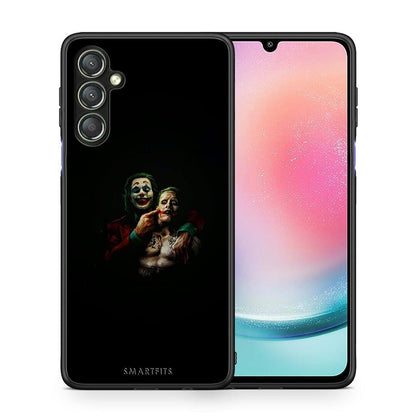 Θήκη Samsung Galaxy A24 4G Hero Clown από τη Smartfits με σχέδιο στο πίσω μέρος και μαύρο περίβλημα | Samsung Galaxy A24 4G Hero Clown Case with Colorful Back and Black Bezels