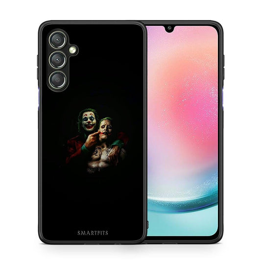 Θήκη Samsung Galaxy A24 4G Hero Clown από τη Smartfits με σχέδιο στο πίσω μέρος και μαύρο περίβλημα | Samsung Galaxy A24 4G Hero Clown Case with Colorful Back and Black Bezels