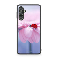 Thumbnail for Θήκη Samsung Galaxy A24 4G Ladybug Flower από τη Smartfits με σχέδιο στο πίσω μέρος και μαύρο περίβλημα | Samsung Galaxy A24 4G Ladybug Flower Case with Colorful Back and Black Bezels