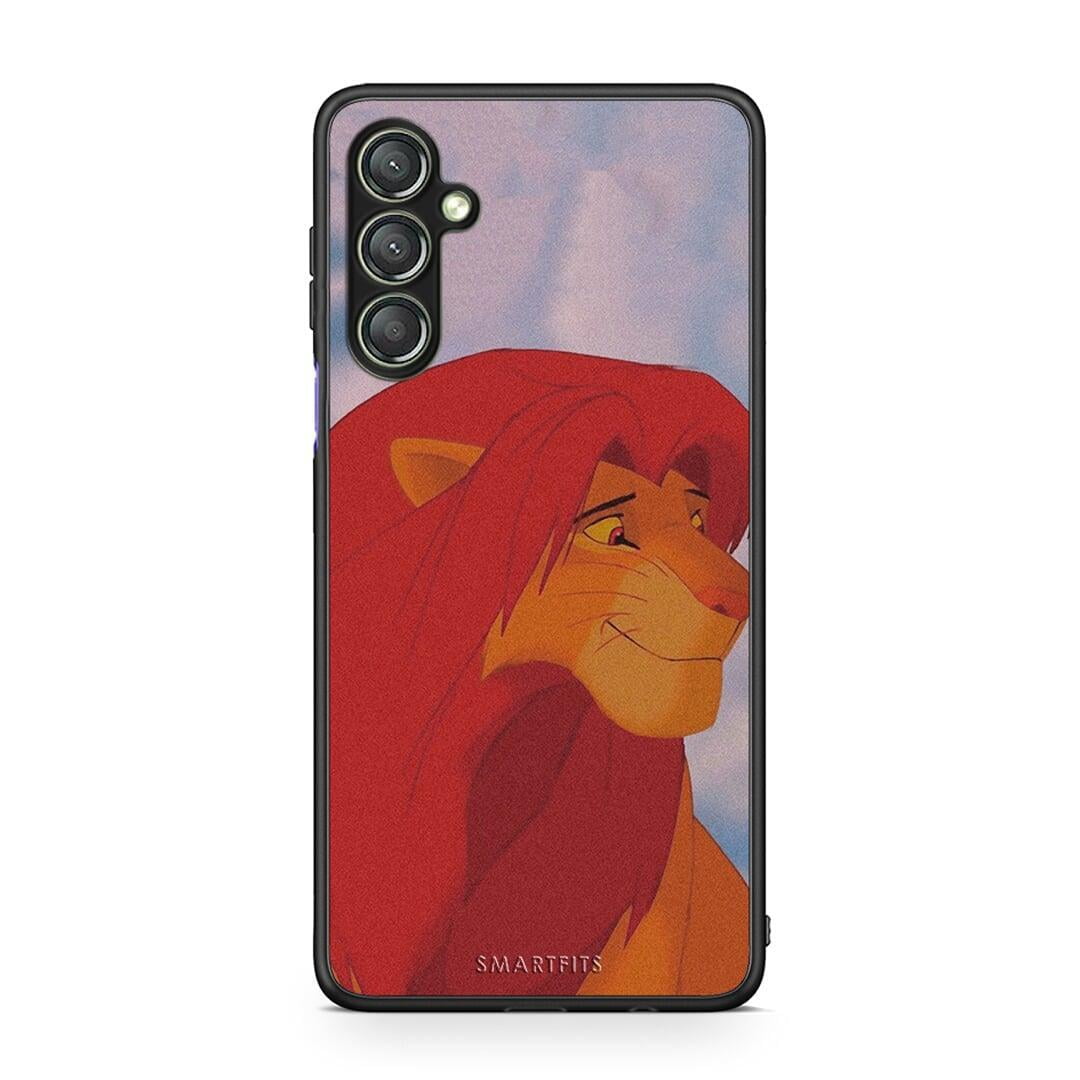 Θήκη Samsung Galaxy A24 4G Lion Love 1 από τη Smartfits με σχέδιο στο πίσω μέρος και μαύρο περίβλημα | Samsung Galaxy A24 4G Lion Love 1 Case with Colorful Back and Black Bezels