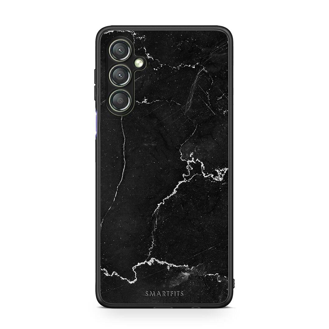 Θήκη Samsung Galaxy A24 4G Marble Black από τη Smartfits με σχέδιο στο πίσω μέρος και μαύρο περίβλημα | Samsung Galaxy A24 4G Marble Black Case with Colorful Back and Black Bezels