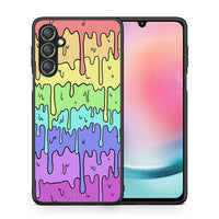 Thumbnail for Θήκη Samsung Galaxy A24 4G Melting Rainbow από τη Smartfits με σχέδιο στο πίσω μέρος και μαύρο περίβλημα | Samsung Galaxy A24 4G Melting Rainbow Case with Colorful Back and Black Bezels