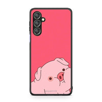 Thumbnail for Θήκη Samsung Galaxy A24 4G Pig Love 1 από τη Smartfits με σχέδιο στο πίσω μέρος και μαύρο περίβλημα | Samsung Galaxy A24 4G Pig Love 1 Case with Colorful Back and Black Bezels