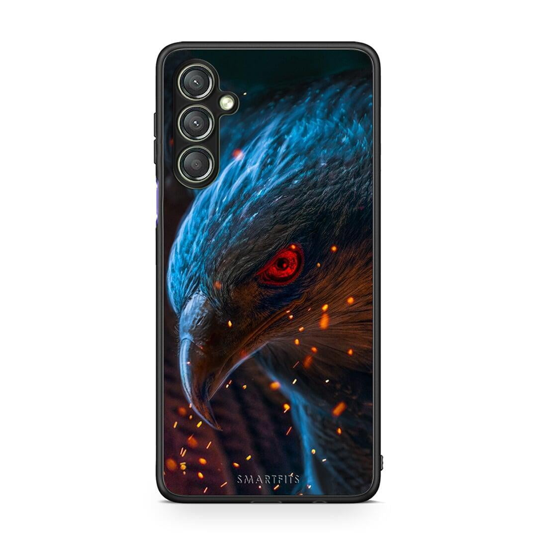 Θήκη Samsung Galaxy A24 4G PopArt Eagle από τη Smartfits με σχέδιο στο πίσω μέρος και μαύρο περίβλημα | Samsung Galaxy A24 4G PopArt Eagle Case with Colorful Back and Black Bezels