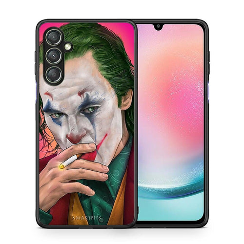 Θήκη Samsung Galaxy A24 4G PopArt JokesOnU από τη Smartfits με σχέδιο στο πίσω μέρος και μαύρο περίβλημα | Samsung Galaxy A24 4G PopArt JokesOnU Case with Colorful Back and Black Bezels