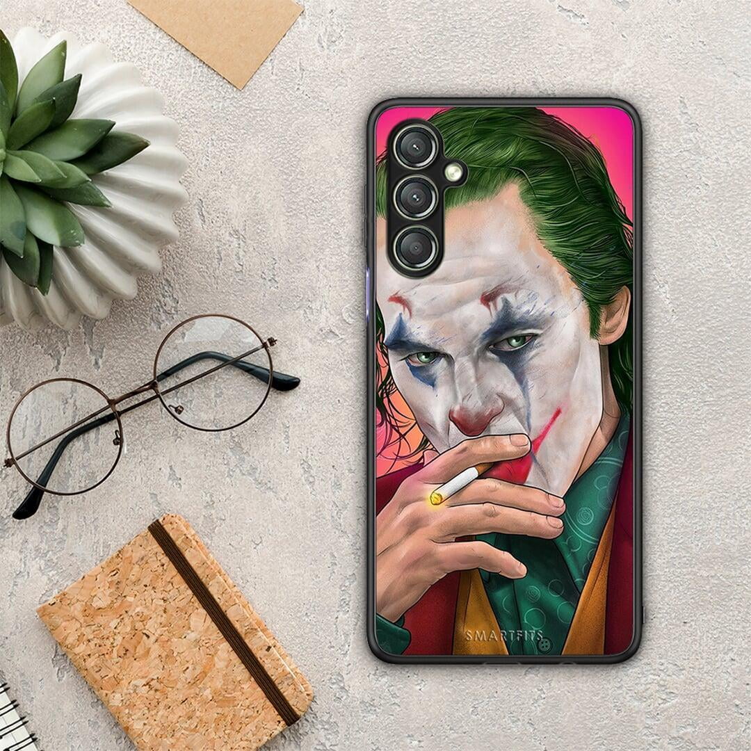Θήκη Samsung Galaxy A24 4G PopArt JokesOnU από τη Smartfits με σχέδιο στο πίσω μέρος και μαύρο περίβλημα | Samsung Galaxy A24 4G PopArt JokesOnU Case with Colorful Back and Black Bezels