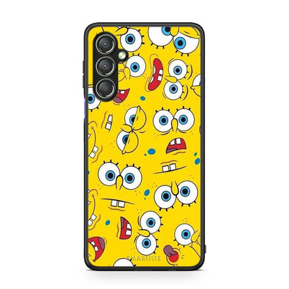Θήκη Samsung Galaxy A24 4G PopArt Sponge από τη Smartfits με σχέδιο στο πίσω μέρος και μαύρο περίβλημα | Samsung Galaxy A24 4G PopArt Sponge Case with Colorful Back and Black Bezels