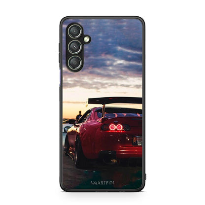 Θήκη Samsung Galaxy A24 4G Racing Supra από τη Smartfits με σχέδιο στο πίσω μέρος και μαύρο περίβλημα | Samsung Galaxy A24 4G Racing Supra Case with Colorful Back and Black Bezels