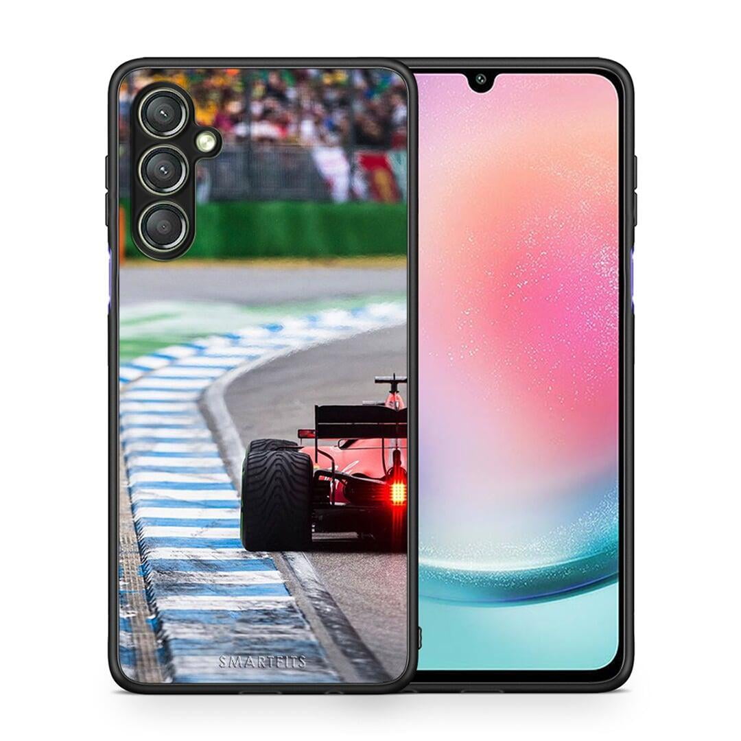 Θήκη Samsung Galaxy A24 4G Racing Vibes από τη Smartfits με σχέδιο στο πίσω μέρος και μαύρο περίβλημα | Samsung Galaxy A24 4G Racing Vibes Case with Colorful Back and Black Bezels