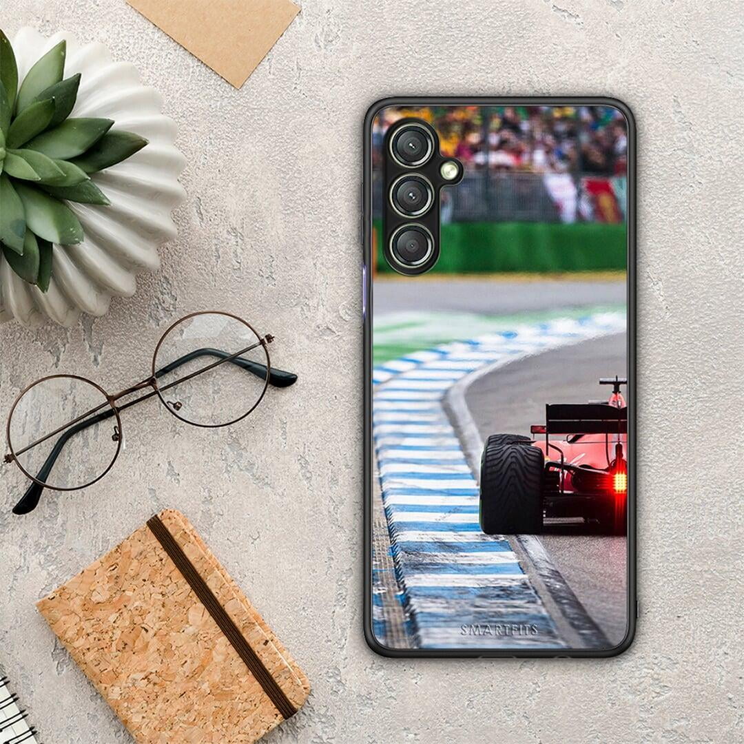 Θήκη Samsung Galaxy A24 4G Racing Vibes από τη Smartfits με σχέδιο στο πίσω μέρος και μαύρο περίβλημα | Samsung Galaxy A24 4G Racing Vibes Case with Colorful Back and Black Bezels