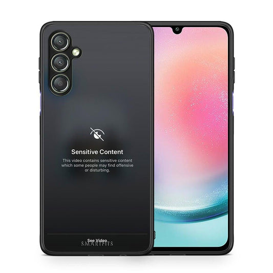 Θήκη Samsung Galaxy A24 4G Sensitive Content από τη Smartfits με σχέδιο στο πίσω μέρος και μαύρο περίβλημα | Samsung Galaxy A24 4G Sensitive Content Case with Colorful Back and Black Bezels