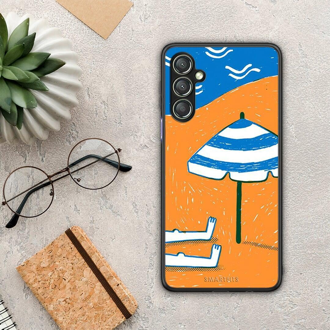 Θήκη Samsung Galaxy A24 4G Summering από τη Smartfits με σχέδιο στο πίσω μέρος και μαύρο περίβλημα | Samsung Galaxy A24 4G Summering Case with Colorful Back and Black Bezels
