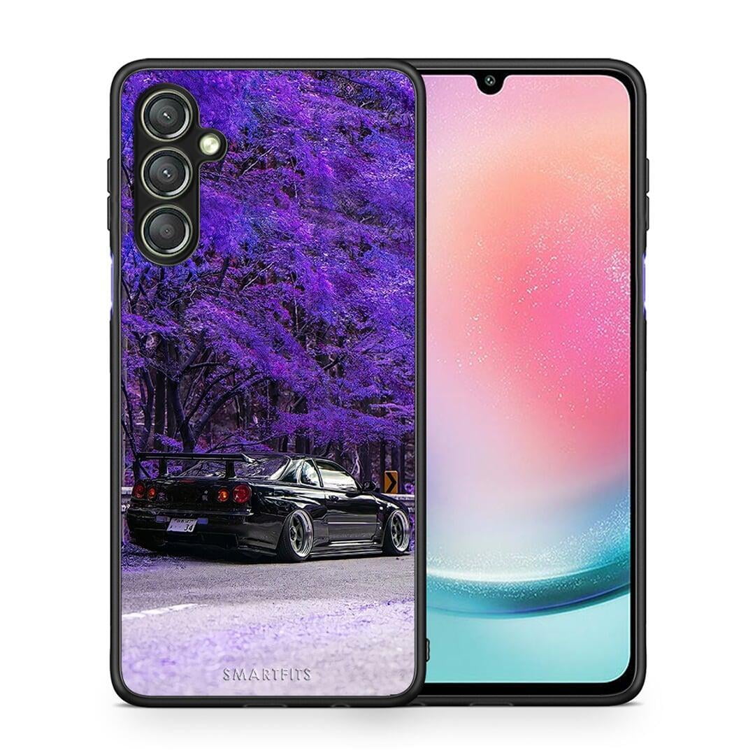 Θήκη Samsung Galaxy A24 4G Super Car από τη Smartfits με σχέδιο στο πίσω μέρος και μαύρο περίβλημα | Samsung Galaxy A24 4G Super Car Case with Colorful Back and Black Bezels