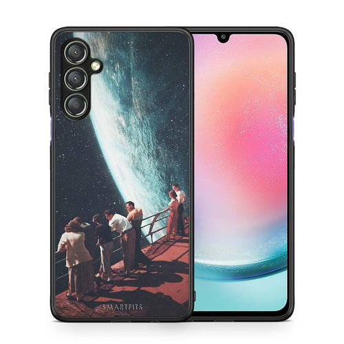 Θήκη Samsung Galaxy A24 4G Surreal View από τη Smartfits με σχέδιο στο πίσω μέρος και μαύρο περίβλημα | Samsung Galaxy A24 4G Surreal View Case with Colorful Back and Black Bezels