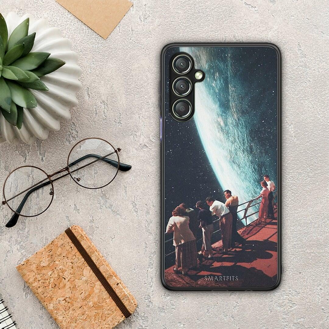 Θήκη Samsung Galaxy A24 4G Surreal View από τη Smartfits με σχέδιο στο πίσω μέρος και μαύρο περίβλημα | Samsung Galaxy A24 4G Surreal View Case with Colorful Back and Black Bezels