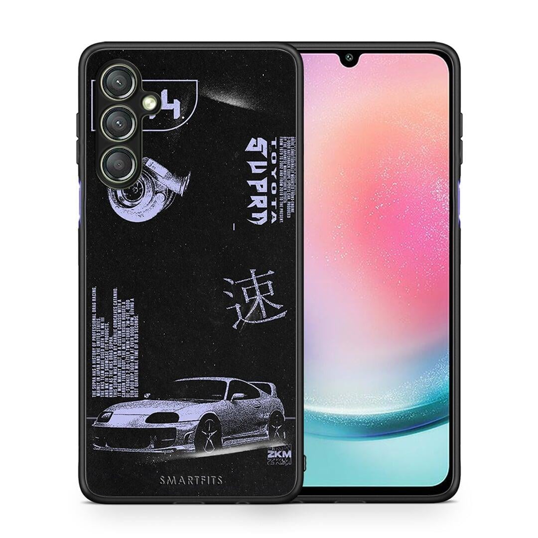 Θήκη Samsung Galaxy A24 4G Tokyo Drift από τη Smartfits με σχέδιο στο πίσω μέρος και μαύρο περίβλημα | Samsung Galaxy A24 4G Tokyo Drift Case with Colorful Back and Black Bezels