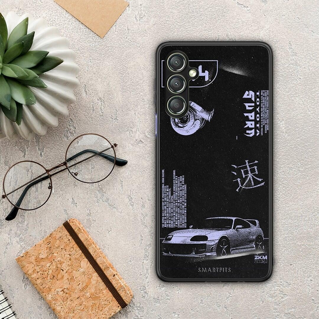 Θήκη Samsung Galaxy A24 4G Tokyo Drift από τη Smartfits με σχέδιο στο πίσω μέρος και μαύρο περίβλημα | Samsung Galaxy A24 4G Tokyo Drift Case with Colorful Back and Black Bezels