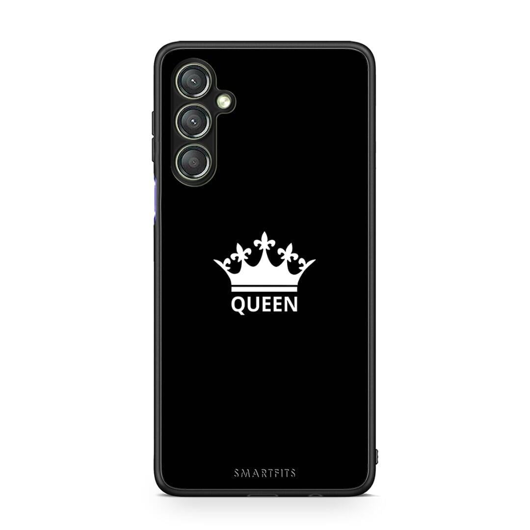 Θήκη Samsung Galaxy A24 4G Valentine Queen από τη Smartfits με σχέδιο στο πίσω μέρος και μαύρο περίβλημα | Samsung Galaxy A24 4G Valentine Queen Case with Colorful Back and Black Bezels