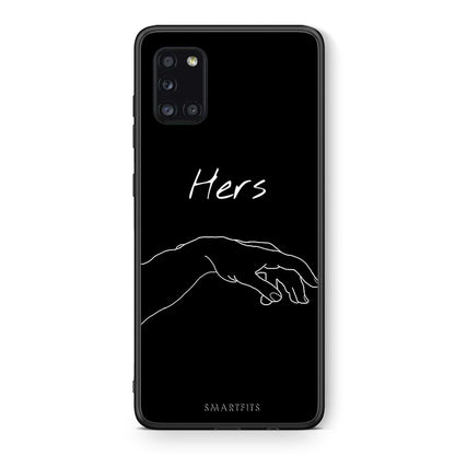 Θήκη Αγίου Βαλεντίνου Samsung Galaxy A31 Aeshetic Love 1 από τη Smartfits με σχέδιο στο πίσω μέρος και μαύρο περίβλημα | Samsung Galaxy A31 Aeshetic Love 1 case with colorful back and black bezels