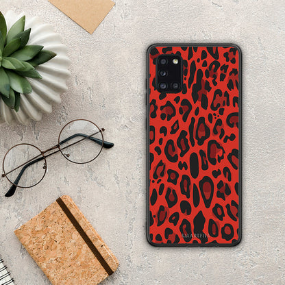 Animal Red Leopard - Samsung Galaxy A31 θήκη