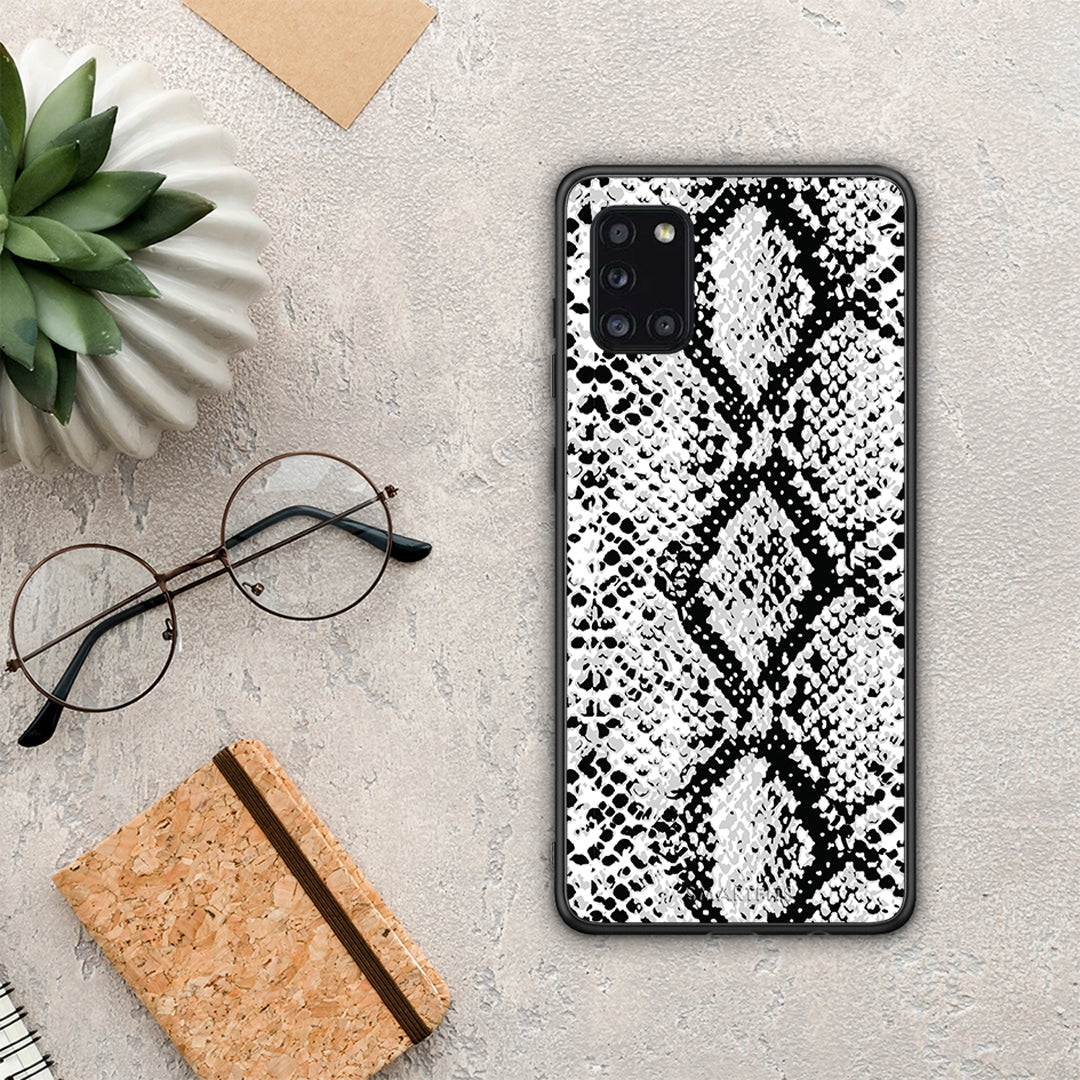 Animal White Snake - Samsung Galaxy A31 θήκη