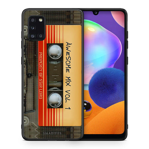 Θήκη Samsung Galaxy A31 Awesome Mix από τη Smartfits με σχέδιο στο πίσω μέρος και μαύρο περίβλημα | Samsung Galaxy A31 Awesome Mix case with colorful back and black bezels