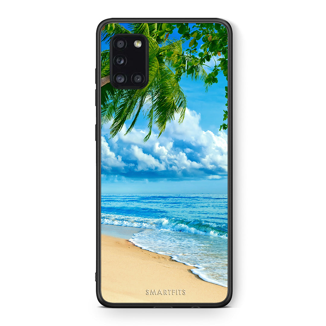 Θήκη Samsung Galaxy A31 Beautiful Beach από τη Smartfits με σχέδιο στο πίσω μέρος και μαύρο περίβλημα | Samsung Galaxy A31 Beautiful Beach case with colorful back and black bezels