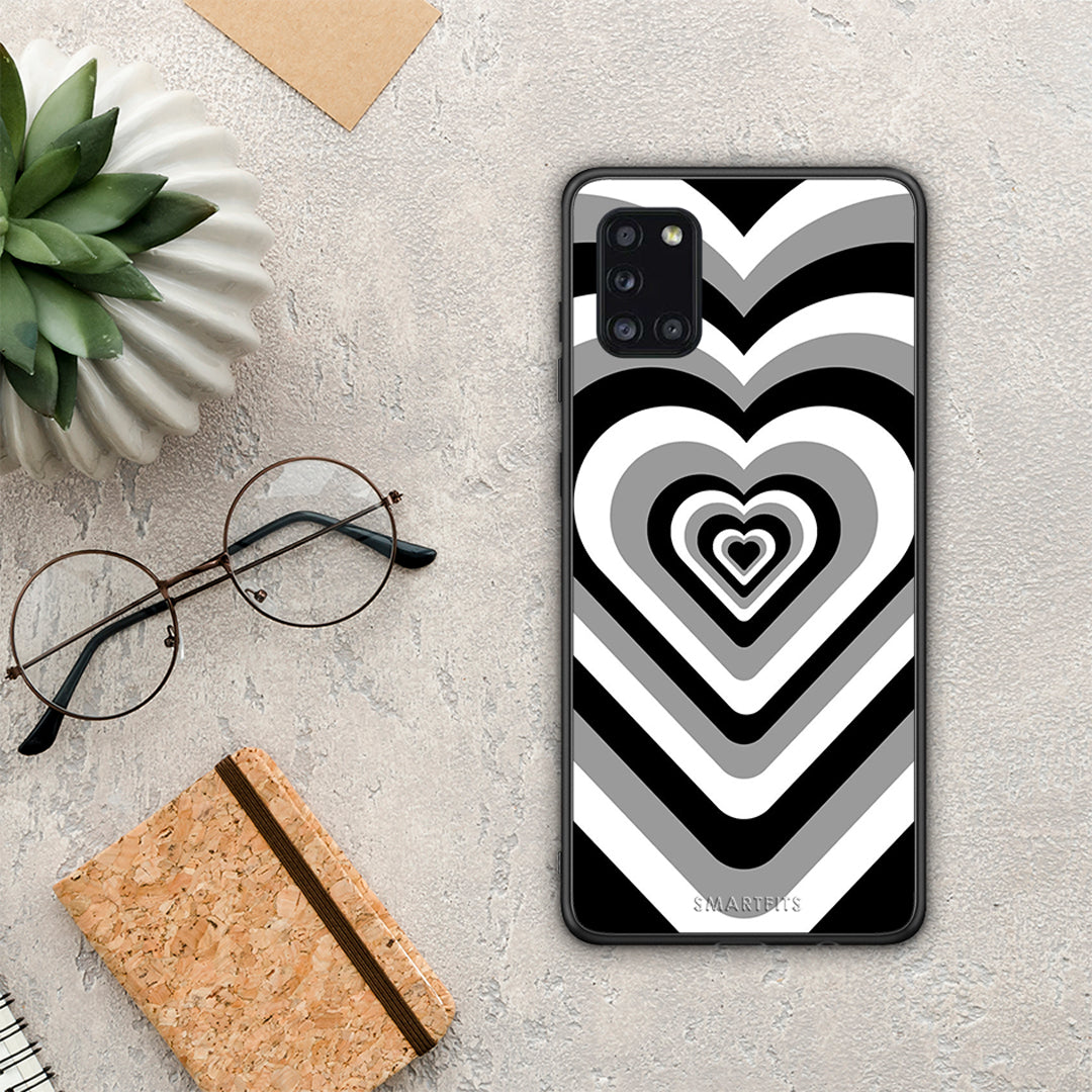 Black Hearts - Samsung Galaxy A31 θήκη