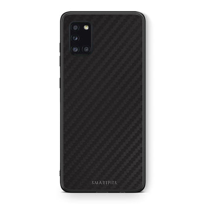 Θήκη Samsung Galaxy A31 Carbon Black από τη Smartfits με σχέδιο στο πίσω μέρος και μαύρο περίβλημα | Samsung Galaxy A31 Carbon Black case with colorful back and black bezels