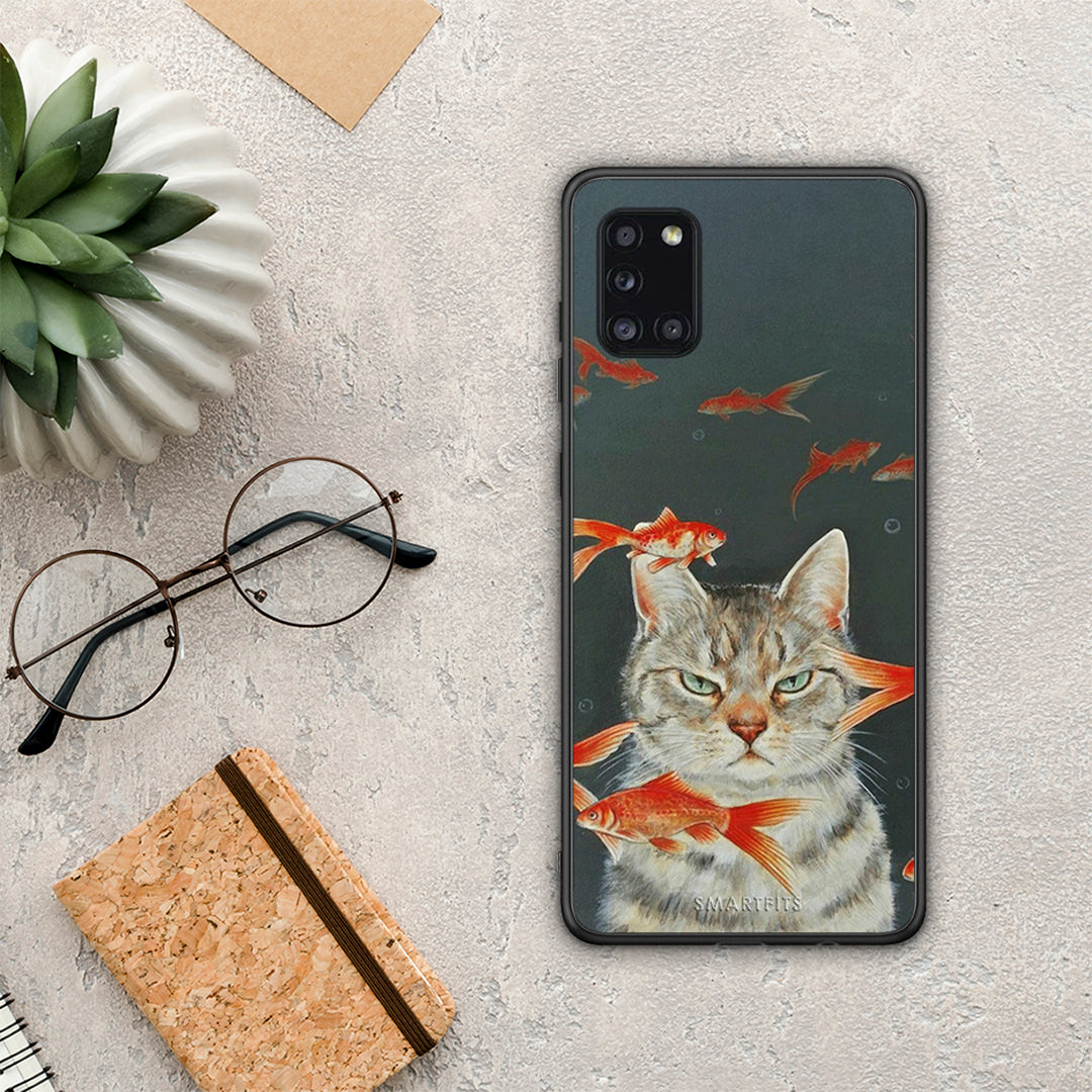 Cat Goldfish - Samsung Galaxy A31 θήκη