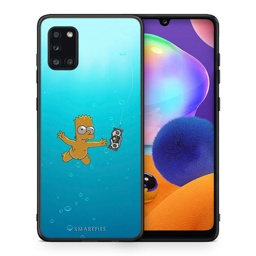 Θήκη Samsung Galaxy A31 Chasing Money από τη Smartfits με σχέδιο στο πίσω μέρος και μαύρο περίβλημα | Samsung Galaxy A31 Chasing Money case with colorful back and black bezels