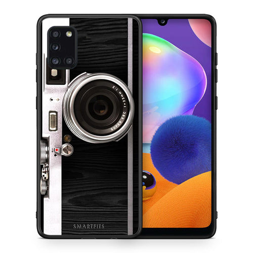 Θήκη Samsung Galaxy A31 Emily In Paris από τη Smartfits με σχέδιο στο πίσω μέρος και μαύρο περίβλημα | Samsung Galaxy A31 Emily In Paris case with colorful back and black bezels