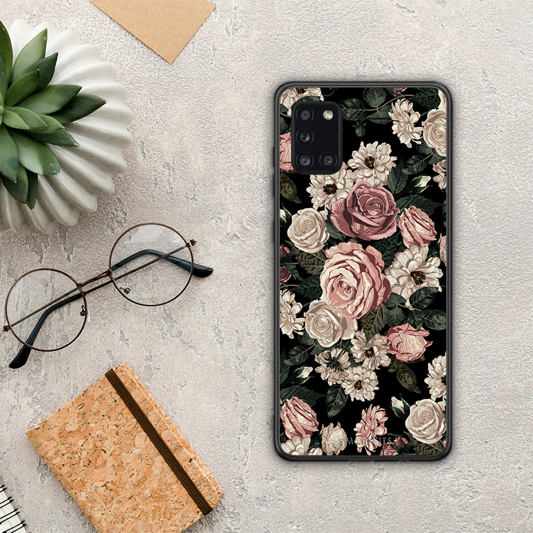 Flower Wild Roses - Samsung Galaxy A31 θήκη