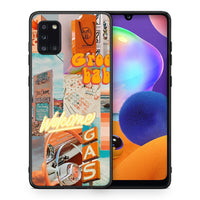 Thumbnail for Θήκη Αγίου Βαλεντίνου Samsung Galaxy A31 Groovy Babe από τη Smartfits με σχέδιο στο πίσω μέρος και μαύρο περίβλημα | Samsung Galaxy A31 Groovy Babe case with colorful back and black bezels