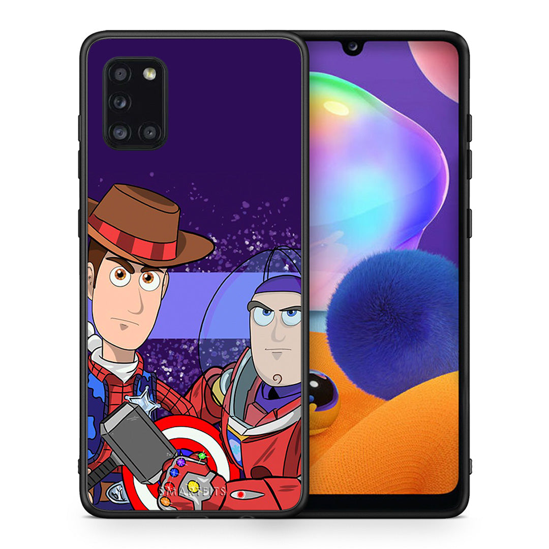 Θήκη Samsung Galaxy A31 Infinity Story από τη Smartfits με σχέδιο στο πίσω μέρος και μαύρο περίβλημα | Samsung Galaxy A31 Infinity Story case with colorful back and black bezels