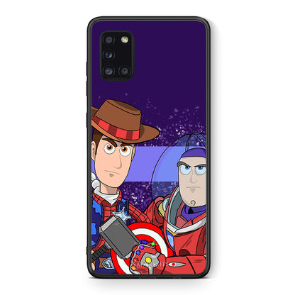 Θήκη Samsung Galaxy A31 Infinity Story από τη Smartfits με σχέδιο στο πίσω μέρος και μαύρο περίβλημα | Samsung Galaxy A31 Infinity Story case with colorful back and black bezels