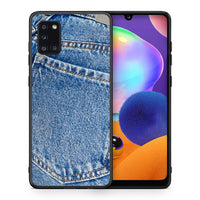 Thumbnail for Θήκη Samsung Galaxy A31 Jeans Pocket από τη Smartfits με σχέδιο στο πίσω μέρος και μαύρο περίβλημα | Samsung Galaxy A31 Jeans Pocket case with colorful back and black bezels