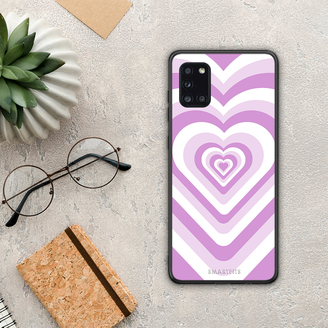 Lilac Hearts - Samsung Galaxy A31 θήκη