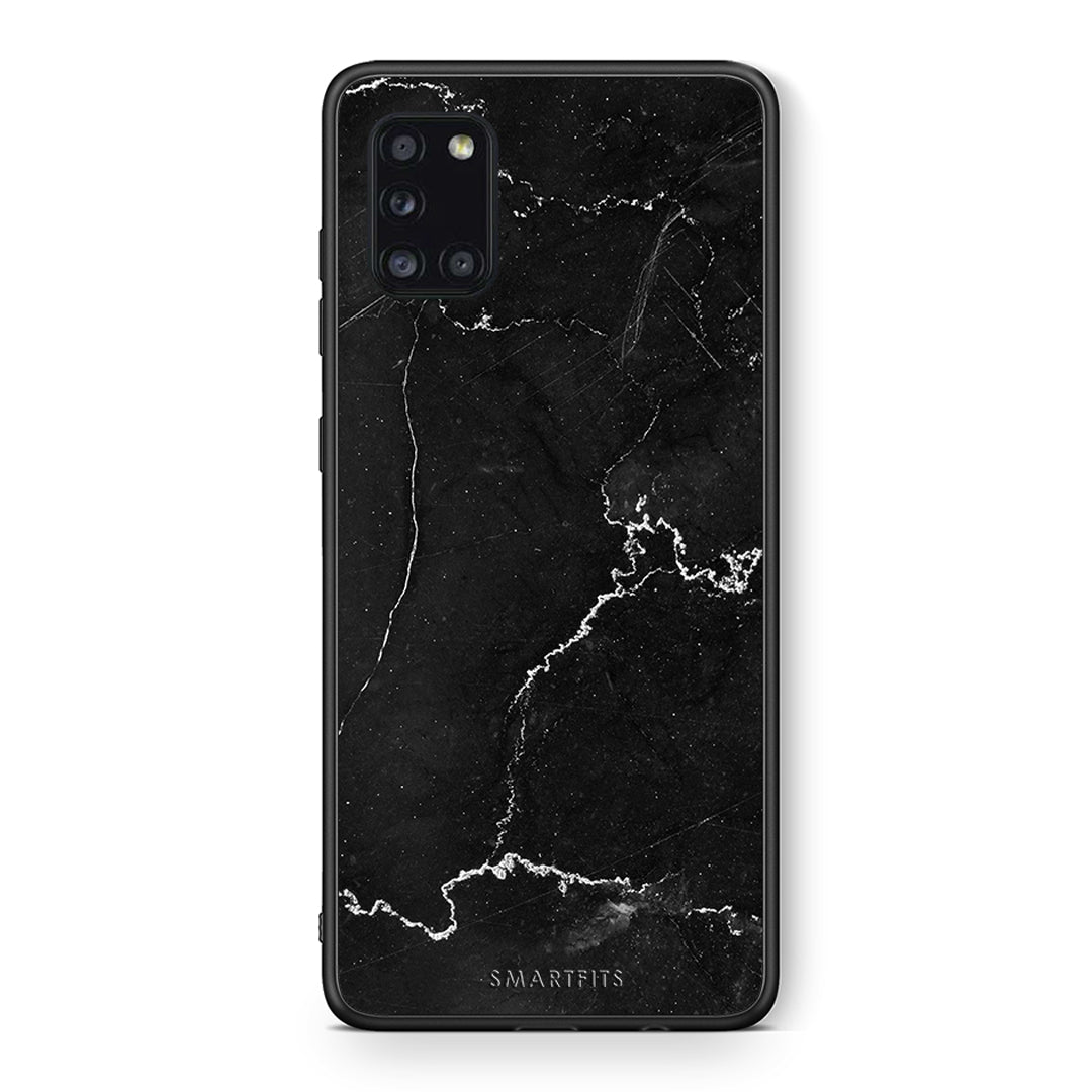 Θήκη Samsung Galaxy A31 Marble Black από τη Smartfits με σχέδιο στο πίσω μέρος και μαύρο περίβλημα | Samsung Galaxy A31 Marble Black case with colorful back and black bezels