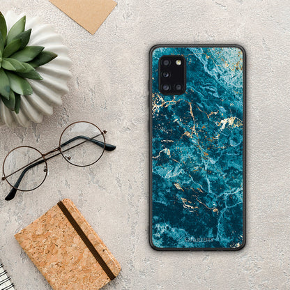 Marble Blue - Samsung Galaxy A31 θήκη