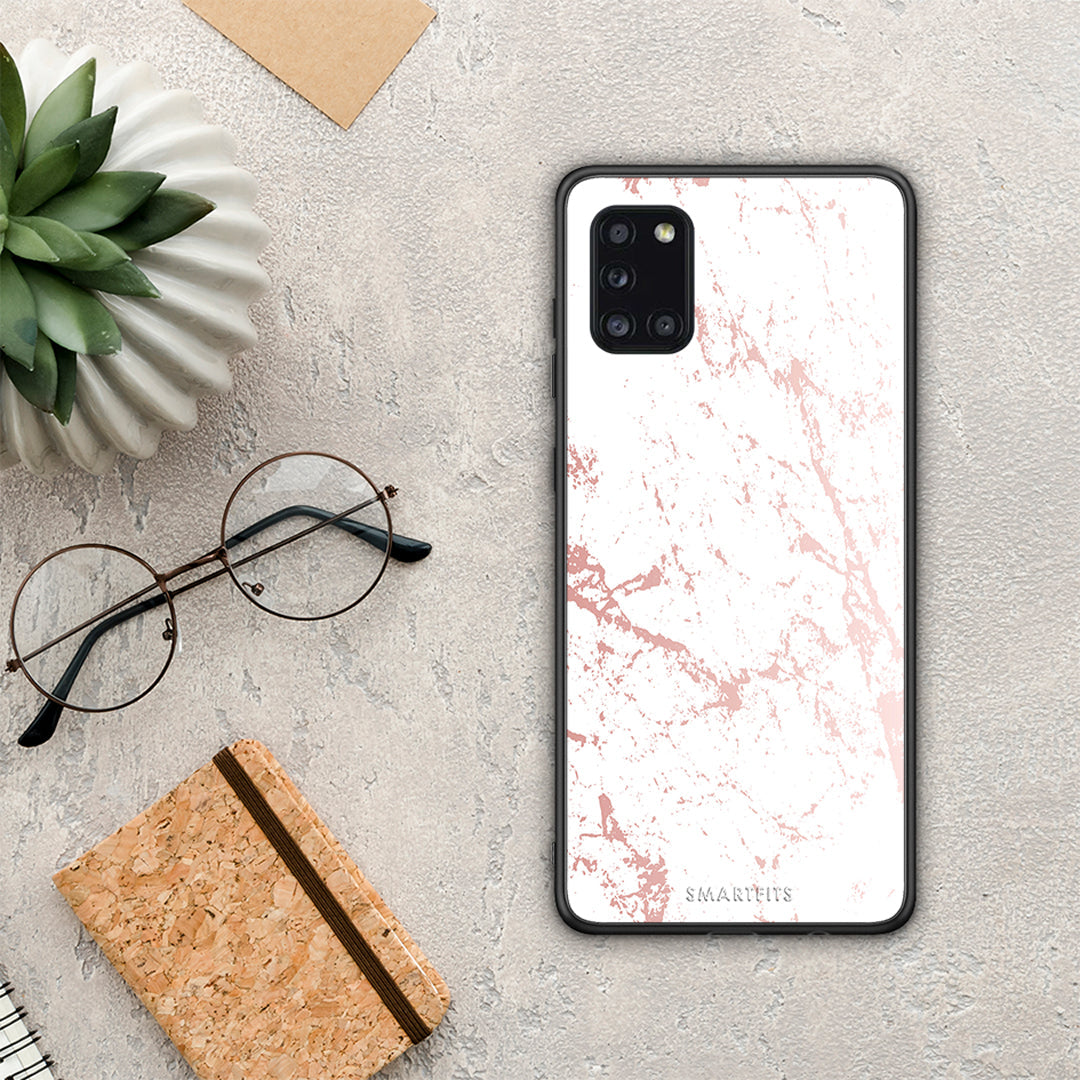 Marble Pink Splash - Samsung Galaxy A31 θήκη